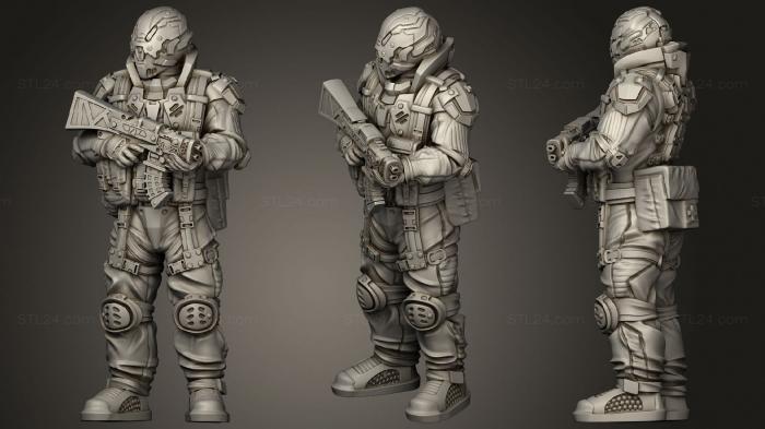 Military figurines (Simson, STKW_1806) 3D models for cnc